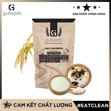 Snack gạo lứt phủ yến mạch socola GUfoods (Hũ 200g)